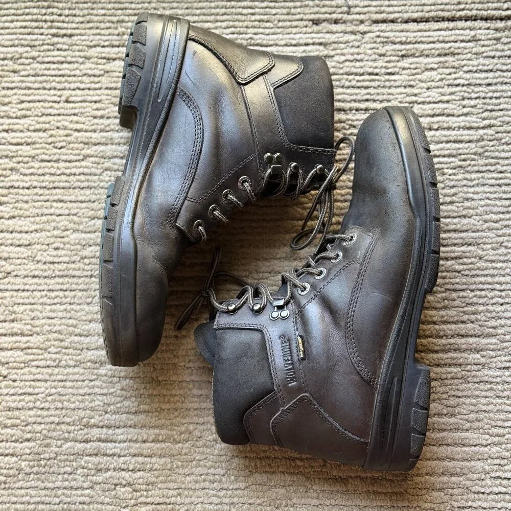 Wolverine Boots Men's Size 11 Black DuraShocks SR Direct-Attach Lined 6